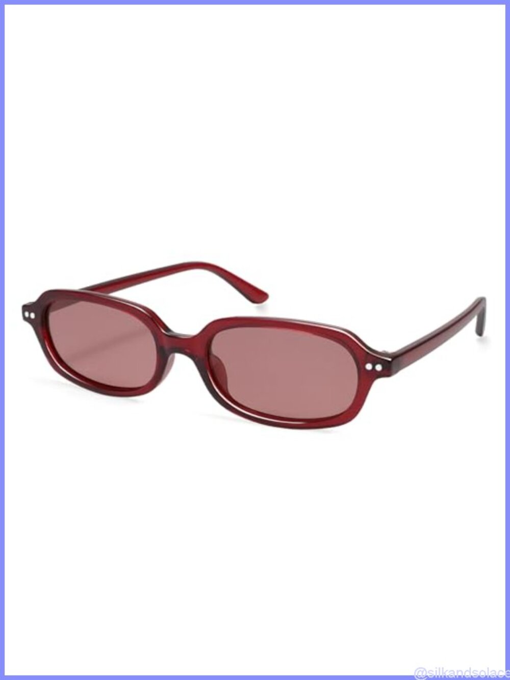 Retro Rectangle Sunglasses UV400 Polarized TAC Lens Half-Frame